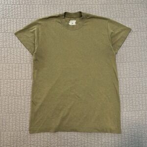 Vintage‎ USMC T Shirt Men Medium Green Single Stitch Faded Military Blank